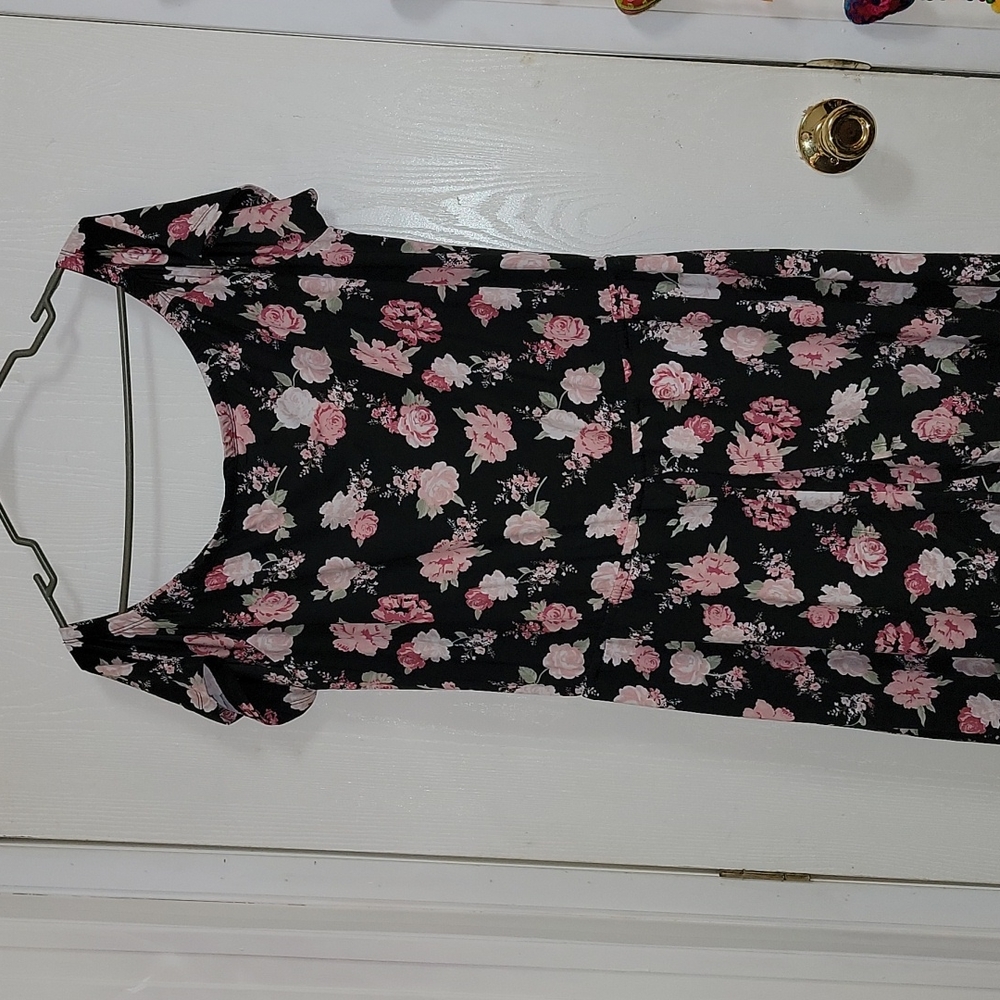 No comment floral romper/dress